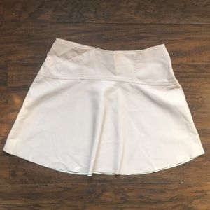 Powder Pink Vila Faux Leather Skirt